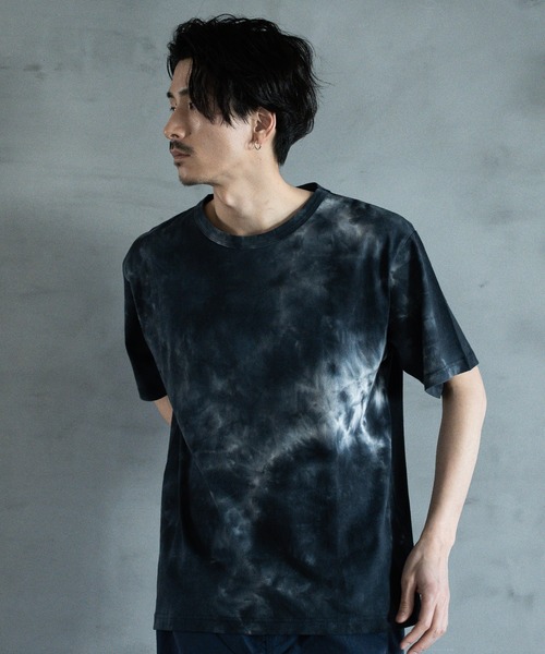 RATTLE TRAP(ラトルトラップ)の「タイダイ染Tシャツ(Tシャツ/カットソー・メンズ・ブラック/グレー・M/L)」の2枚目の写真