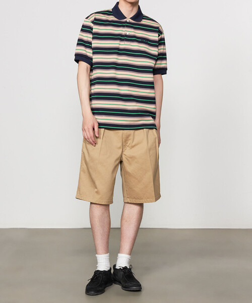 SCYE BASICS（サイベーシックス）の「SCYE BASICS | コットンピケ ポロシャツ ストライプ MEN（ポロシャツ・メンズ・レッド系その他/ブルー系その他5・40/38）」の10枚目の写真