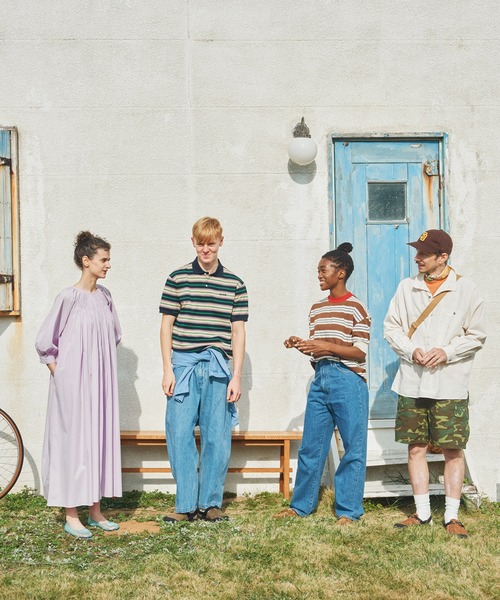 SCYE BASICS（サイベーシックス）の「SCYE BASICS | コットンピケ ポロシャツ ストライプ MEN（ポロシャツ・メンズ・レッド系その他/ブルー系その他5・40/38）」の13枚目の写真