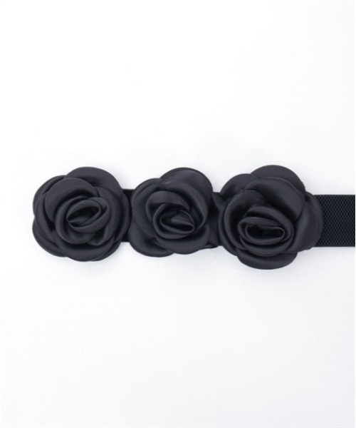 axes femme(アクシーズファム)の「ローズモチーフベルト(ベルト・レディース・ブラック/キナリ・FREE)」の15枚目の写真