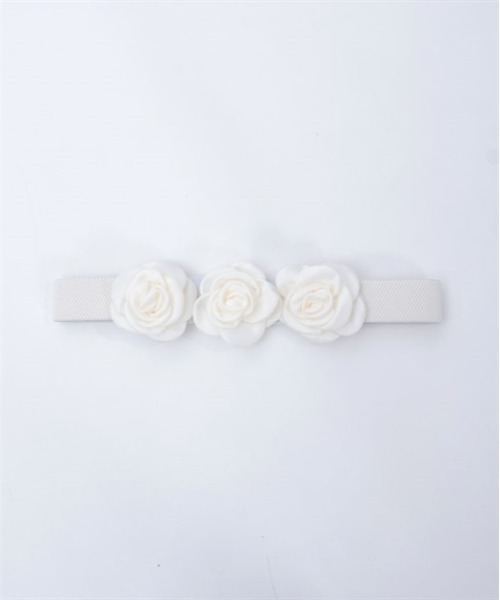 axes femme(アクシーズファム)の「ローズモチーフベルト(ベルト・レディース・ブラック/キナリ・FREE)」の10枚目の写真