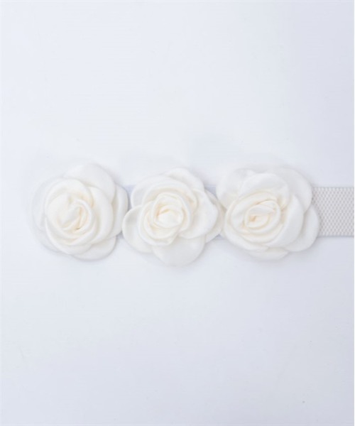 axes femme(アクシーズファム)の「ローズモチーフベルト(ベルト・レディース・ブラック/キナリ・FREE)」の8枚目の写真