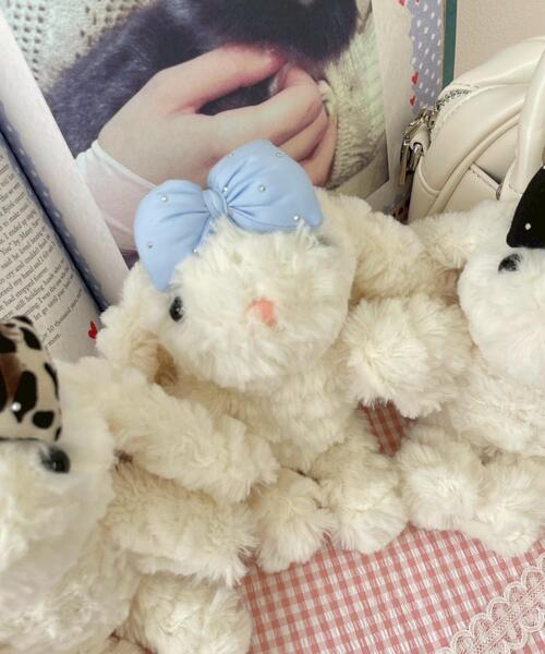 uramo♡リメイク✩⃛ Babyうさ&くまちゃんのファンシーcap WEGO/お姫様うさちゃんぬいぐるみキーホルダー（キーホルダー