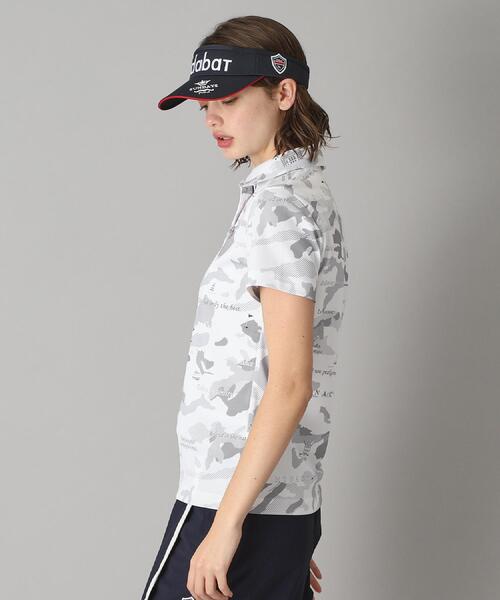 adabat(アダバット)の「◆【新レーベル ADABAT NAVY】UVカット/吸水速乾 モナコリンクスプリントポロシャツ(ポロシャツ・レディース・ベージュ系/ホワイト系その他/ネイビー系・42/40/38/36)」の4枚目の写真
