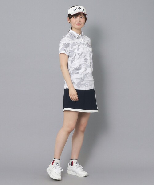 adabat(アダバット)の「◆【新レーベル ADABAT NAVY】UVカット/吸水速乾 モナコリンクスプリントポロシャツ(ポロシャツ・レディース・ベージュ系/ホワイト系その他/ネイビー系・42/40/38/36)」の10枚目の写真