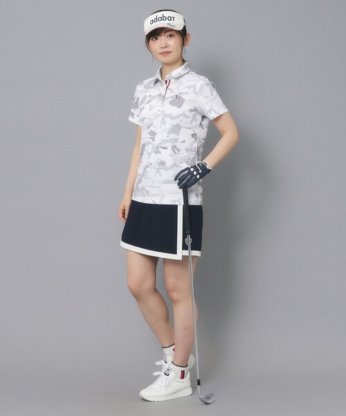 adabat(アダバット)の「◆【新レーベル ADABAT NAVY】UVカット/吸水速乾 モナコリンクスプリントポロシャツ(ポロシャツ・レディース・ベージュ系/ホワイト系その他/ネイビー系・42/40/38/36)」の11枚目の写真