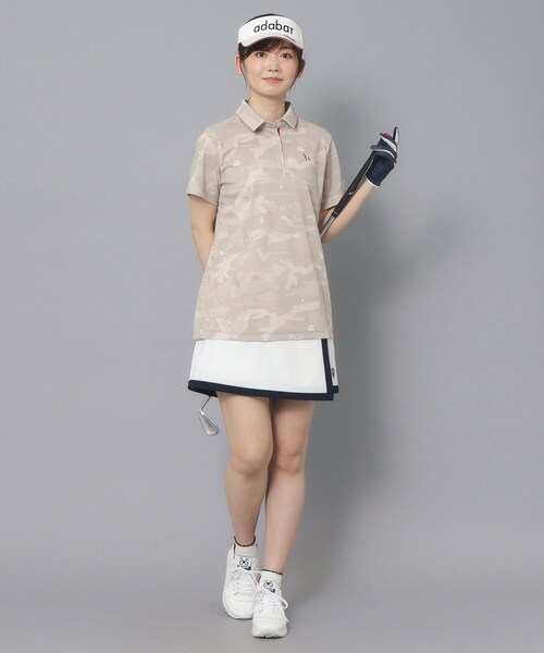 adabat(アダバット)の「◆【新レーベル ADABAT NAVY】UVカット/吸水速乾 モナコリンクスプリントポロシャツ(ポロシャツ・レディース・ベージュ系/ホワイト系その他/ネイビー系・42/40/38/36)」の20枚目の写真