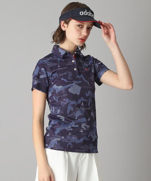 adabat(アダバット)の「◆【新レーベル ADABAT NAVY】UVカット/吸水速乾 モナコリンクスプリントポロシャツ(ポロシャツ・レディース・ベージュ系/ホワイト系その他/ネイビー系・42/40/38/36)」の3枚目の写真