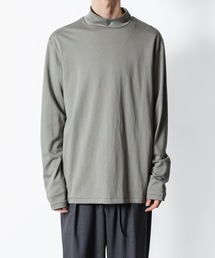 コットンダブルフェイス スリムフィット ハイネック L/S TEE / COTTON DOUBLE FACE SLIM FIT HIGHNECK L/S TEE