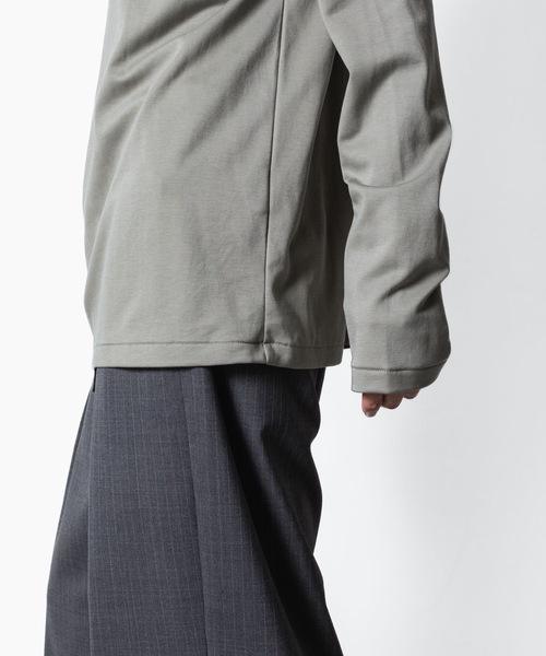 ATTACHMENT（アタッチメント）の「コットンダブルフェイス スリムフィット ハイネック L/S TEE / COTTON DOUBLE FACE SLIM FIT HIGHNECK L/S TEE（Tシャツ/カットソー・メンズ・キャメル/ライトグレー系/ダークグレー/ブラック/ホワイト・2/3/1）」の11枚目の写真