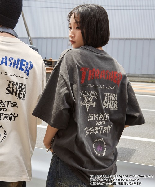 80s ビンテージ THRASHER GNARLY Tシャツ Ｌシングルステッチ THRASHER - 激レア80'S 当時物 THRASHER Tシャツ ヴィンテージ