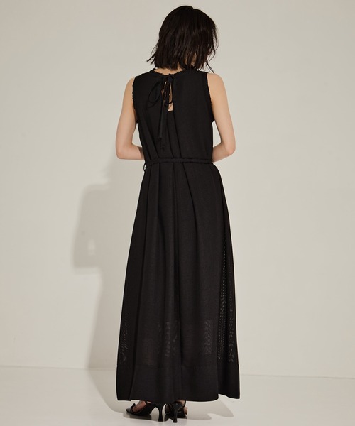 セール】【STUDIOUS/ステュディオス】V Neck Sleeveless Mesh