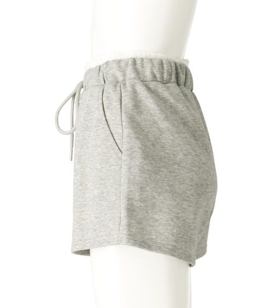 ANAP（アナップ）の「レース レイヤード風 スウェット ショート パンツ（スウェットパンツ・レディース・グレー/ブラック・FREE）」の16枚目の写真