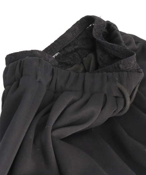 ANAP（アナップ）の「レース レイヤード風 スウェット ショート パンツ（スウェットパンツ・レディース・グレー/ブラック・FREE）」の18枚目の写真