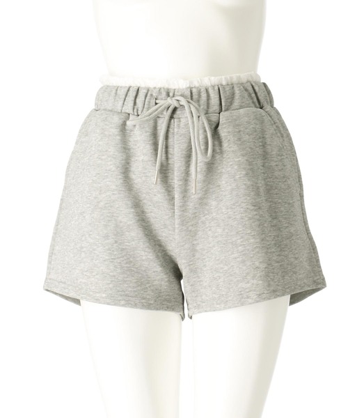 ANAP（アナップ）の「レース レイヤード風 スウェット ショート パンツ（スウェットパンツ・レディース・グレー/ブラック・FREE）」の21枚目の写真