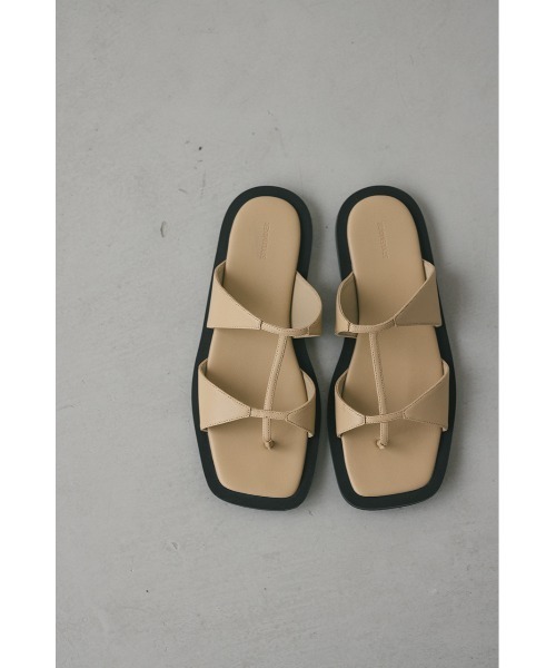 STYLEMIXER（スタイルミキサー）の「ダブルストラップフラットサンダル（サンダル・レディース・ブラック/ベージュ・SMALL/MEDIUM/LARGE）」の15枚目の写真