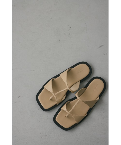 STYLEMIXER（スタイルミキサー）の「ダブルストラップフラットサンダル（サンダル・レディース・ブラック/ベージュ・SMALL/MEDIUM/LARGE）」の16枚目の写真