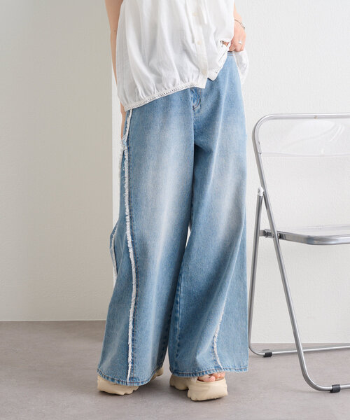 w closet（ダブルクローゼット）の「厚底ギャザーベルトサンダル（サンダル・レディース・ブラック/アイボリー・LARGE/SMALL/MEDIUM）」の7枚目の写真