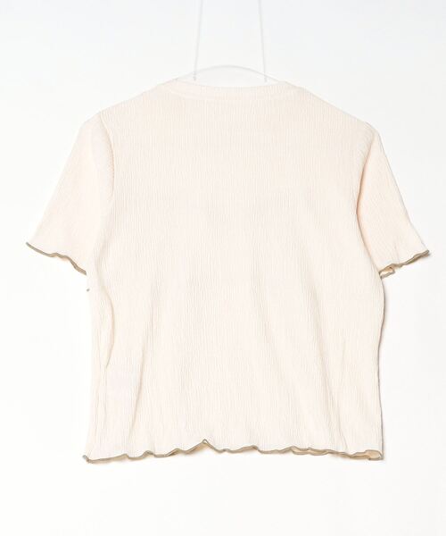 Per sist ence(パーシエンス)の「プリーツ配色ビスチェデザインプルオーバー(Tシャツ/カットソー・レディース・チャコールグレー/アイボリー/ブラック/ブラウン・ONE SIZE)」の5枚目の写真