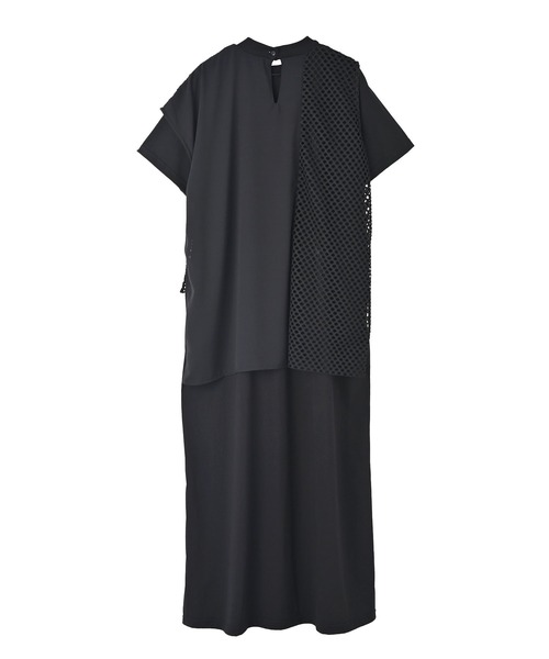 funda mine(ファンダマイン)の「レイヤードメッシュTシャツワンピース(ワンピース・レディース・ブラック・02/01)」の20枚目の写真