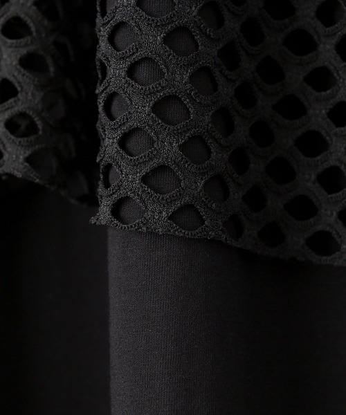 funda mine(ファンダマイン)の「レイヤードメッシュTシャツワンピース(ワンピース・レディース・ブラック・02/01)」の21枚目の写真