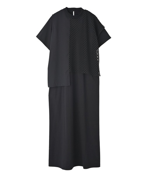 funda mine(ファンダマイン)の「レイヤードメッシュTシャツワンピース(ワンピース・レディース・ブラック・02/01)」の12枚目の写真