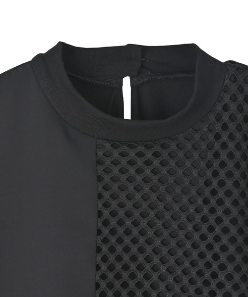 funda mine(ファンダマイン)の「レイヤードメッシュTシャツワンピース(ワンピース・レディース・ブラック・02/01)」の13枚目の写真