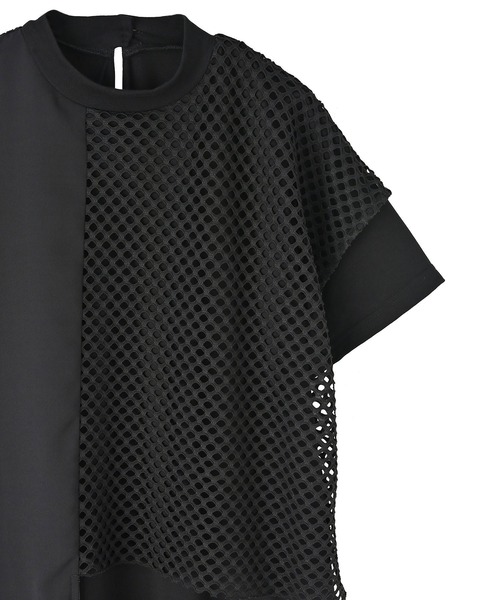 funda mine(ファンダマイン)の「レイヤードメッシュTシャツワンピース(ワンピース・レディース・ブラック・02/01)」の16枚目の写真