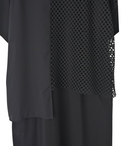 funda mine(ファンダマイン)の「レイヤードメッシュTシャツワンピース(ワンピース・レディース・ブラック・02/01)」の19枚目の写真