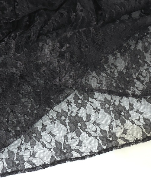 ANAP（アナップ）の「レース ドッキング デニム スカート（スカート・レディース・ホワイト/ブラック・FREE）」の9枚目の写真