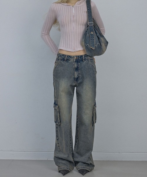 セール】Acid Cargo Jogger Pants（デニムパンツ）｜SCULPTOR