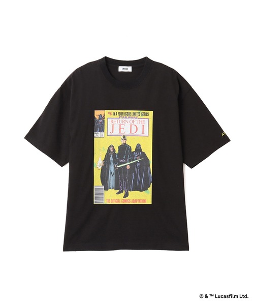STAR WARS(スターウォーズ)の「atmos x STAR WARS Comic Book #4 T-shirt / アトモス x スターウォーズ コミック ブック 4 Tシャツ 【SP】(Tシャツ/カットソー・メンズ・ブラック・S/M/L/XL/XXL)」の1枚目の写真