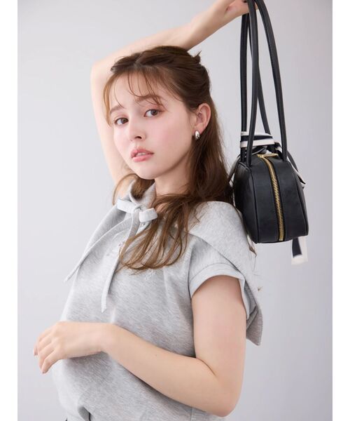 dazzlin(ダズリン)の「セーラーカラースウェット(Tシャツ/カットソー・レディース・オフホワイト/グレー/ネイビー・FREE)」の5枚目の写真