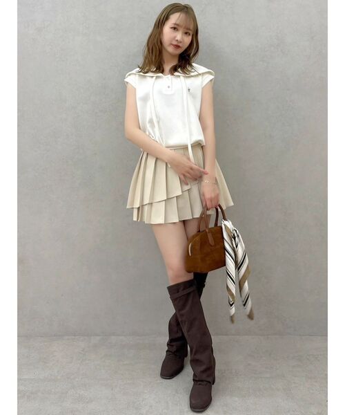 dazzlin(ダズリン)の「セーラーカラースウェット(Tシャツ/カットソー・レディース・オフホワイト/グレー/ネイビー・FREE)」の12枚目の写真