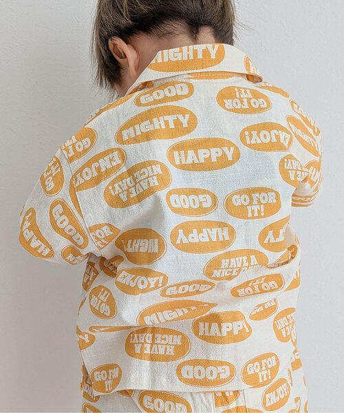 BREEZE（ブリーズ）の「【WEB限定/リンク/ジュニア対応】POP総柄 半袖シャツ（シャツ/ブラウス・キッズ・イエロー/ベージュ/ピンク/グリーン・140/130/120/110/100/90）」の6枚目の写真