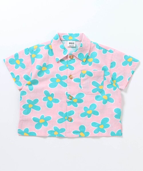 セール】【WEB限定/リンク/ジュニア対応】POP総柄 半袖シャツ（シャツ