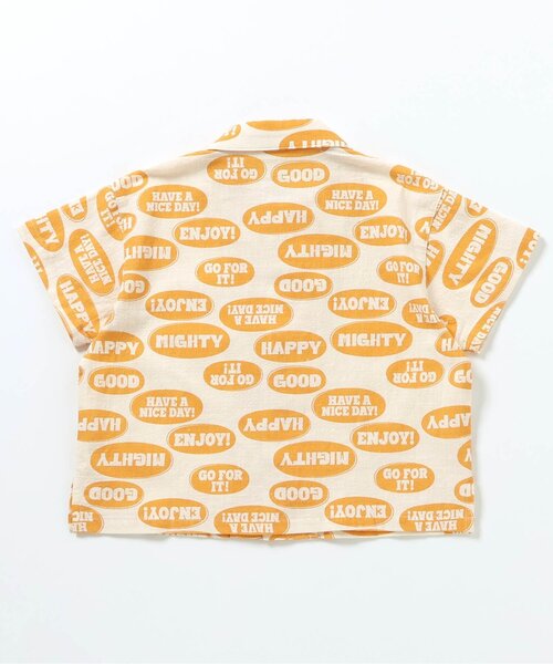 BREEZE（ブリーズ）の「【WEB限定/リンク/ジュニア対応】POP総柄 半袖シャツ（シャツ/ブラウス・キッズ・イエロー/ベージュ/ピンク/グリーン・140/130/120/110/100/90）」の18枚目の写真