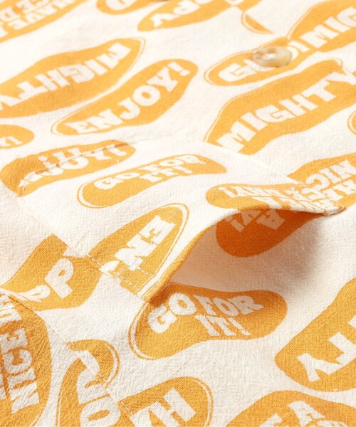 BREEZE（ブリーズ）の「【WEB限定/リンク/ジュニア対応】POP総柄 半袖シャツ（シャツ/ブラウス・キッズ・イエロー/ベージュ/ピンク/グリーン・140/130/120/110/100/90）」の20枚目の写真