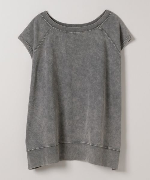 JEANASIS（ジーナシス）の「サスティナブルライトビンテージミニウラケ FS/572033（Tシャツ/カットソー・レディース・ブラック/グレー系その他/グリーン/オフホワイト・FREE）」の19枚目の写真