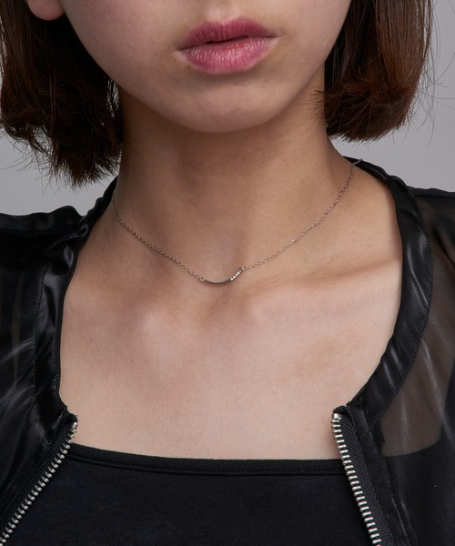 MAISON BREEZE（メゾンブリーズ）の「【MAISON BREEZE】ネックレス ニッケルフリー カーブ カットガラス プチペンダントネックレス 日本製 OSWY（ネックレス・レディース・ピンク/シルバー/ゴールド・FREE）」の19枚目の写真