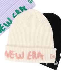 NEW ERA ニューエラ　カフニットモールヤーン ニット帽 ホワイト ニューエラ（NEW ERA）ニットキャップ ベーシック カフニット モール