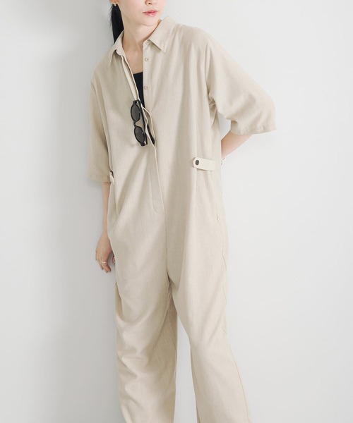 kubosanmade リネンのジャンプスーツ kubosanmade リネンのジャンプスーツ kubosanmade リネンの