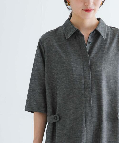 URBAN RESEARCH（アーバンリサーチ）の「『2サイズ展開』リネンブレンドジャンプスーツ（サロペット/オーバーオール・レディース・ブラック/ナチュラル・38/40）」の4枚目の写真