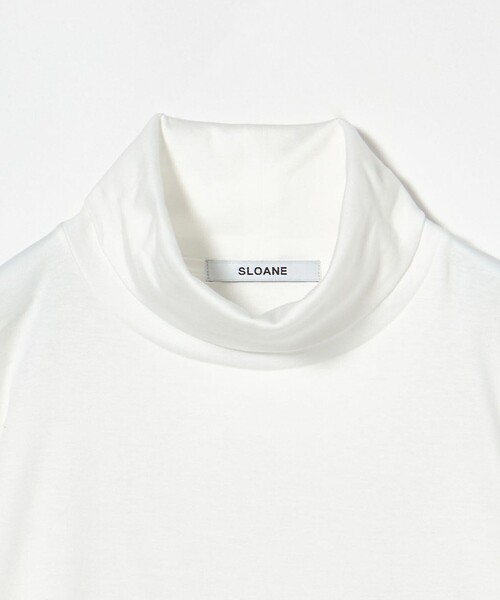 SLOANE（スローン）の「＜SLOANE＞タートルネック ロングスリーブ カットソー（Tシャツ/カットソー・レディース・ブラック/ホワイト・2）」の7枚目の写真