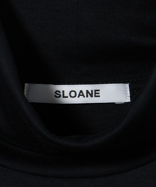 SLOANE（スローン）の「＜SLOANE＞タートルネック ロングスリーブ カットソー（Tシャツ/カットソー・レディース・ブラック/ホワイト・2）」の4枚目の写真