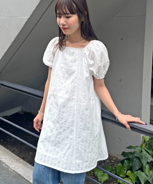 SOS MEME CLUB　ミニワンピース　チュニック　フード　ダメージ　半袖 SOS MEME CLUB ミニワンピース チュニック フード 半袖 ダメージ