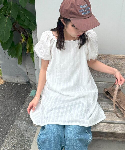 umm.】ドビードット半袖ミニワンピース（ワンピース）｜DISCOAT