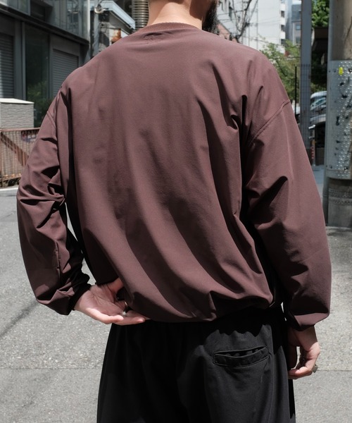 SUNNY SPORTS(サニースポーツ)の「SUNNY SPORTS / サニースポーツ DRAWSTRING BIGGEST CREW L/S TEE Primeflex ドローストリングTシャツ(Tシャツ/カットソー・メンズ・ホワイト/ブラウン/ブラック/オリーブ・LARGE/MEDIUM)」の12枚目の写真