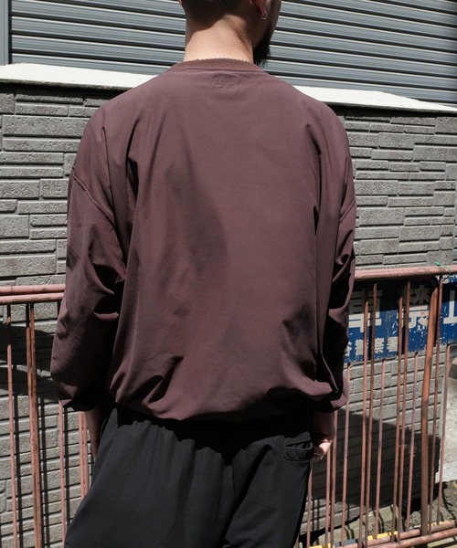 SUNNY SPORTS(サニースポーツ)の「SUNNY SPORTS / サニースポーツ DRAWSTRING BIGGEST CREW L/S TEE Primeflex ドローストリングTシャツ(Tシャツ/カットソー・メンズ・ホワイト/ブラウン/ブラック/オリーブ・LARGE/MEDIUM)」の14枚目の写真