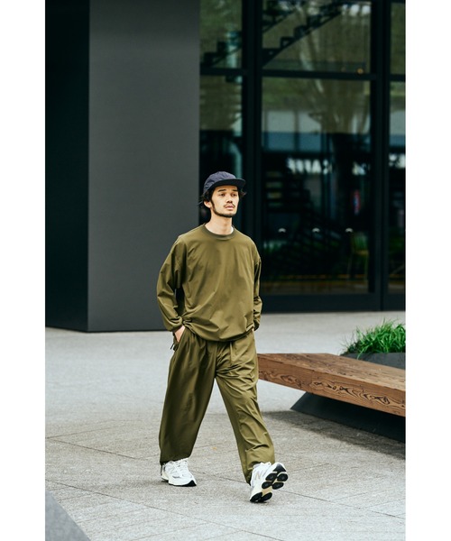 SUNNY SPORTS(サニースポーツ)の「SUNNY SPORTS / サニースポーツ DRAWSTRING BIGGEST CREW L/S TEE Primeflex ドローストリングTシャツ(Tシャツ/カットソー・メンズ・ホワイト/ブラウン/ブラック/オリーブ・LARGE/MEDIUM)」の10枚目の写真